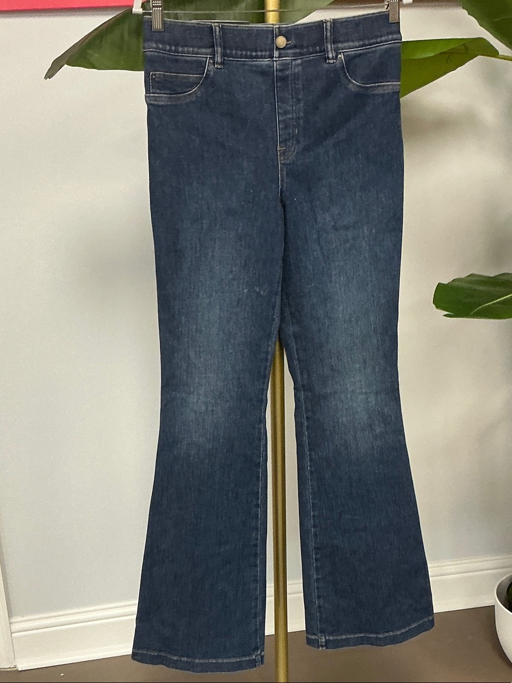 SPANX Navy Flare Jeans